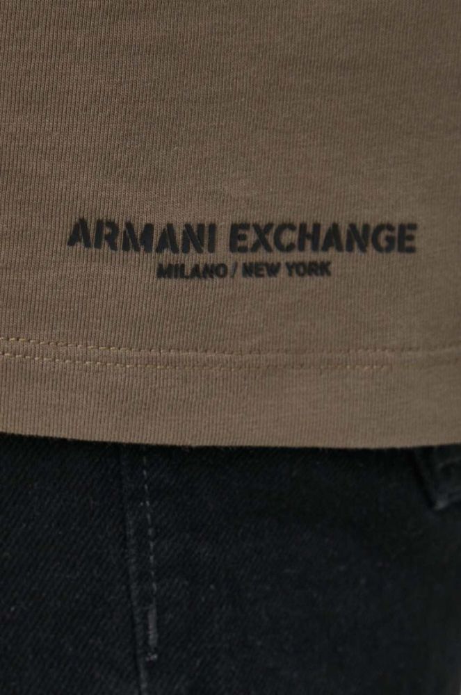 Бавовняна футболка Armani Exchange візерунок колір барвистий (3352219) фото 5