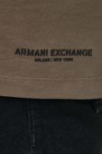 Бавовняна футболка Armani Exchange візерунок колір барвистий (3352219)