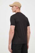 Бавовняна футболка Armani Exchange колір чорний з принтом (3352221)