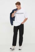 Бавовняна футболка Armani Exchange колір білий з принтом (3352250)