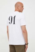 Бавовняна футболка Armani Exchange колір білий з аплікацією (3349267)