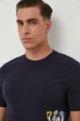 Футболка Guess чоловічий колір синій з принтом (3598986)
