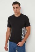 Футболка Guess чоловічий колір чорний з принтом (3598996)