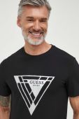 Футболка Guess чоловічий колір чорний з принтом (3603690)