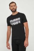 Футболка Guess чоловічий колір чорний візерунок (3520732)