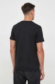 Бавовняна футболка Guess чоловічий колір чорний з принтом (3610984)