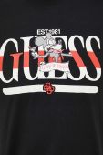 Бавовняна футболка Guess Guess x Banksy чоловіча колір чорний з принтом
