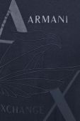 Бавовняна футболка Armani Exchange колір синій з принтом (3447925)