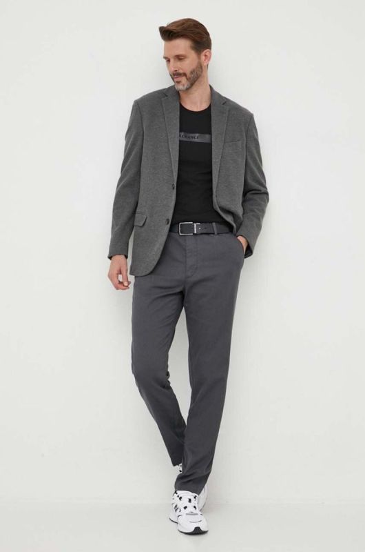 Бавовняна футболка Armani Exchange колір чорний з принтом (3352280) фото 2