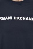 Бавовняна футболка Armani Exchange колір синій з аплікацією (3524902)
