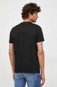 Бавовняна футболка Armani Exchange колір чорний з принтом (3447939)