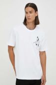 Бавовняна футболка Les Deux колір білий з принтом (3373770)