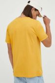 Бавовняна футболка Les Deux колір жовтий однотонний
