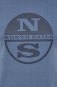 Бавовняна футболка North Sails з принтом колір блакитний (3555469)