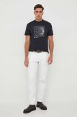 Бавовняна футболка North Sails чоловічий колір чорний з принтом (3611015)