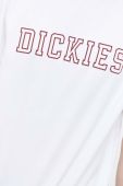 Бавовняна футболка Dickies чоловічий колір білий з принтом