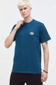 Бавовняна футболка Dickies чоловічий колір бірюзовий з принтом