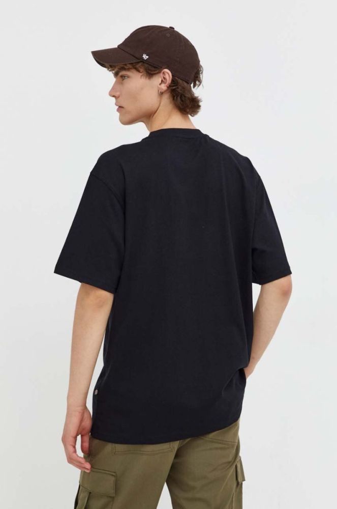 Бавовняна футболка Dickies колір чорний однотонний фото 3