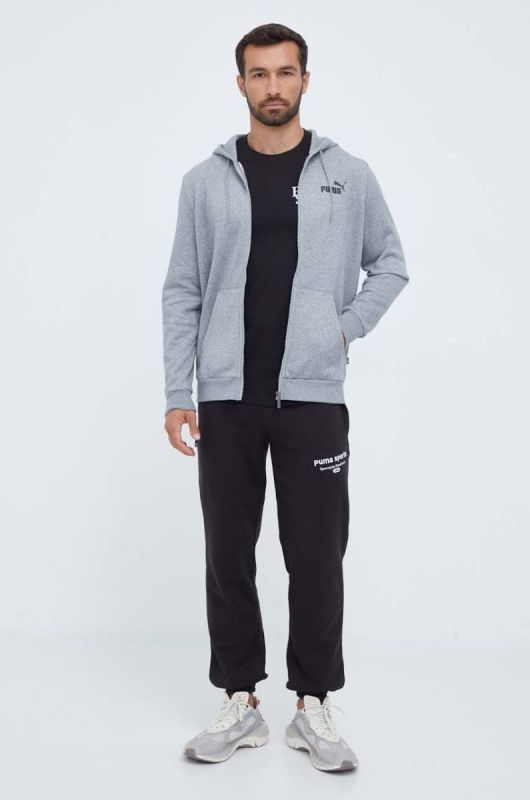 Бавовняна футболка Puma колір чорний з принтом (3468182) фото 2