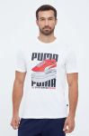 Бавовняна футболка Puma колір білий з принтом (3468186)