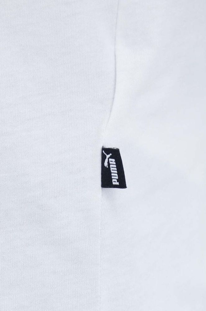Бавовняна футболка Puma колір білий з принтом (3468186) фото 5