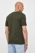 Бавовняна футболка Marc O'Polo колір зелений з принтом (3349299)