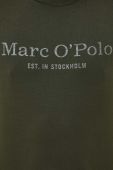 Бавовняна футболка Marc O'Polo колір зелений з принтом (3349299)