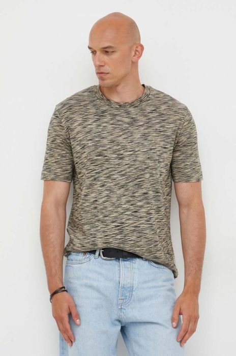 Бавовняна футболка Marc O'Polo колір зелений візерунок (3349325)