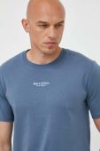 Бавовняна футболка Marc O'Polo з принтом колір блакитний (3349332)