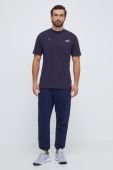 Бавовняна футболка Puma чоловічий колір синій з принтом