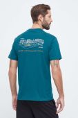 Бавовняна футболка Puma чоловічий колір зелений з принтом