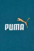 Бавовняна футболка Puma чоловічий колір зелений з принтом