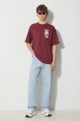 Бавовняна футболка Puma PUMA X STAPLE чоловіча колір бордовий з принтом