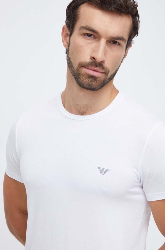 Футболка лаунж Emporio Armani Underwear 2-pack однотонний колір барвистий фото 6