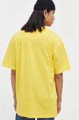Бавовняна футболка Karl Kani колір жовтий з аплікацією (3447957)