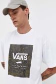 Бавовняна футболка Vans колір білий з принтом (3543002)