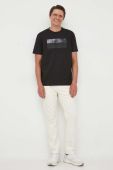 Бавовняна футболка Paul&Shark колір чорний з принтом (3370635)