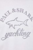 Бавовняна футболка Paul&Shark колір білий з аплікацією (3370639)