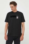 Бавовняна футболка Paul&Shark колір чорний з аплікацією (3370656)