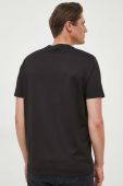 Бавовняна футболка Paul&Shark колір чорний з принтом (3370671)
