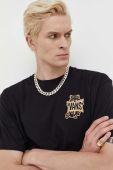 Бавовняна футболка Vans колір чорний з принтом (3565000)