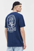 Бавовняна футболка Vans колір синій з принтом (3508698)