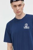 Бавовняна футболка Vans колір синій з принтом (3508698)