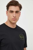 Бавовняна футболка La Martina колір чорний з аплікацією (3426618)