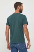 Бавовняна футболка Pepe Jeans колір зелений з принтом (3520737)