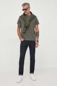 Бавовняна футболка Pepe Jeans JAYDEN колір зелений з принтом