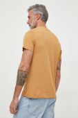 Бавовняна футболка Pepe Jeans чоловічий колір жовтий з принтом
