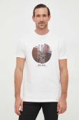 Бавовняна футболка Pepe Jeans Kervin колір білий з принтом