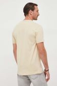 Бавовняна футболка Pepe Jeans колір бежевий з аплікацією