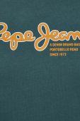 Бавовняна футболка Pepe Jeans колір зелений з принтом (3520747)
